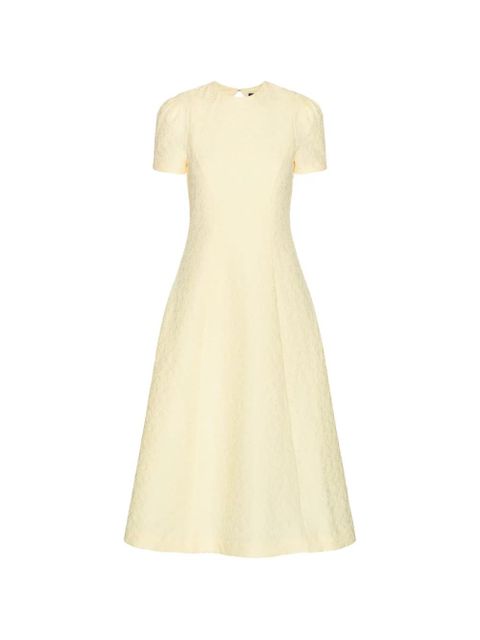 ROTATE BIRGER CHRISTENSEN flared midi dress - Yellow - zdjęcie produktu nr 1