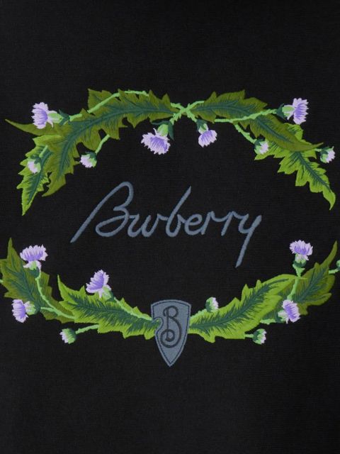 Burberry Thistle logo hoodie - Black