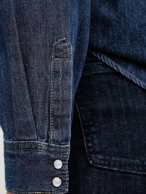 United Colors of Benetton koszula jeansowa damska kolor niebieski regular z kołnierzykiem klasycznym