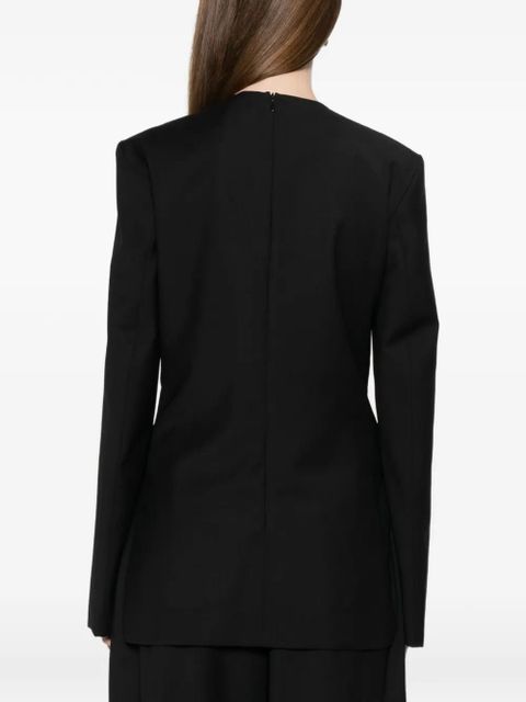 TOTEME round-neck blouse - Black