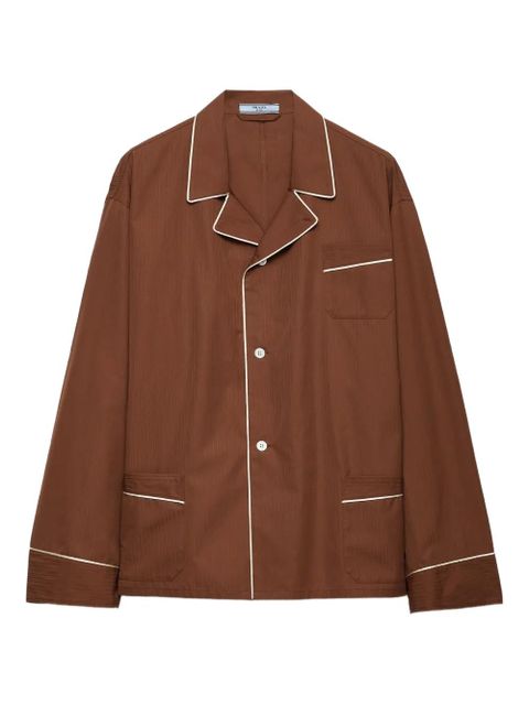 Prada long-sleeve pocket shirt - Brown - zdjęcie produktu nr 1