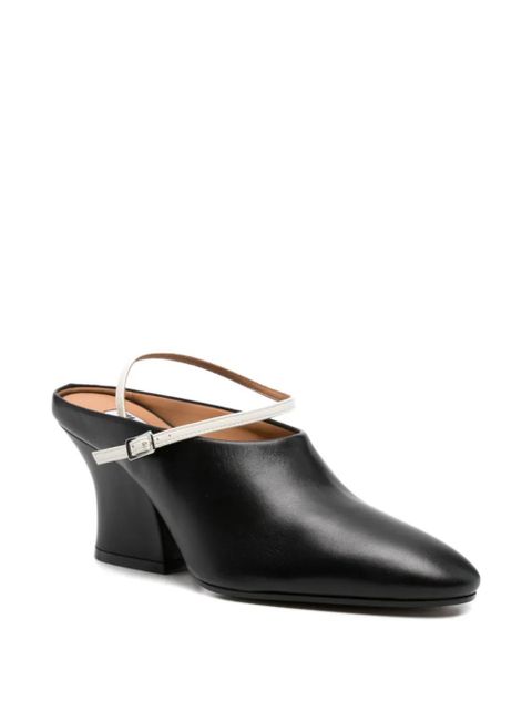 Jil Sander leather mules - Black - zdjęcie produktu nr 2
