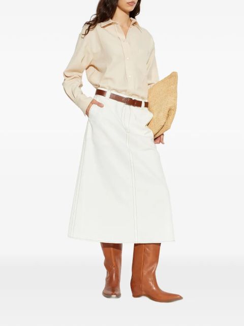 Victoria Beckham chest-pocket blouse - Neutrals - zdjęcie produktu nr 2