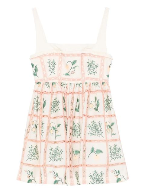 Agua By Agua Bendita strappy floral mini dress - Neutrals - zdjęcie produktu nr 1