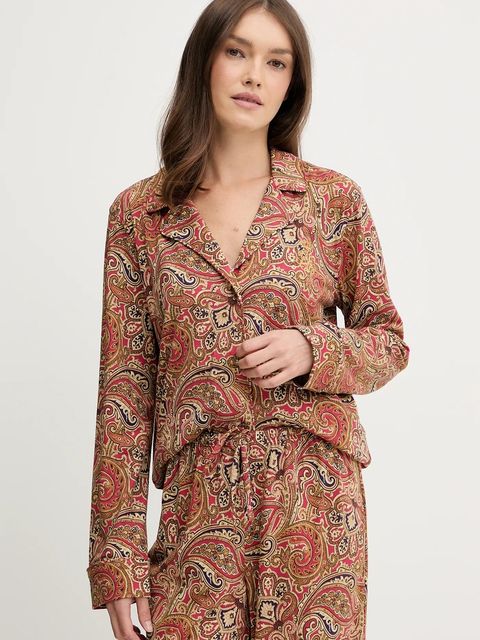 Lauren Ralph Lauren piżama damska kolor czerwony ILN92467F