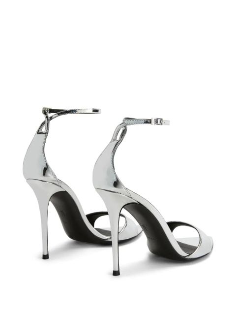Giuseppe Zanotti 90mm Intriigo Strap sandals - Silver - zdjęcie produktu nr 2