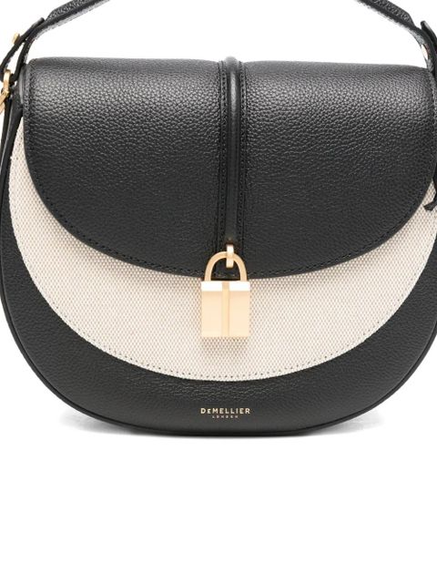 DeMellier small The Siena Saddle half-moon padlock bag - Black