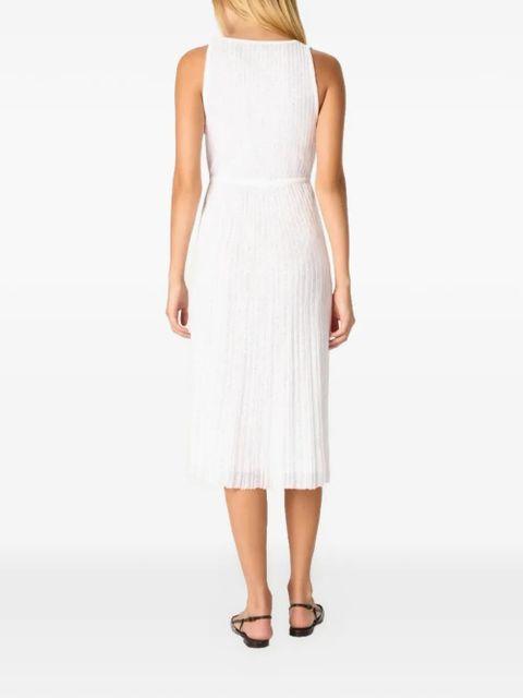 Missoni V-neck midi dress - White