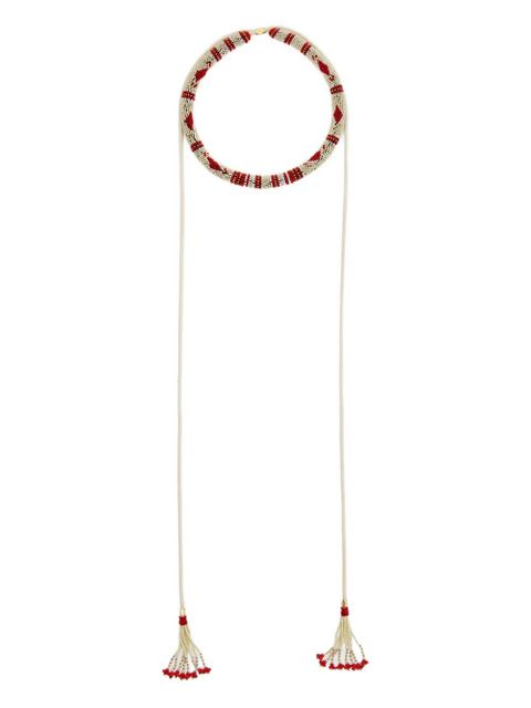 ISABEL MARANT Nina beaded necklace - Neutrals - zdjęcie produktu nr 1