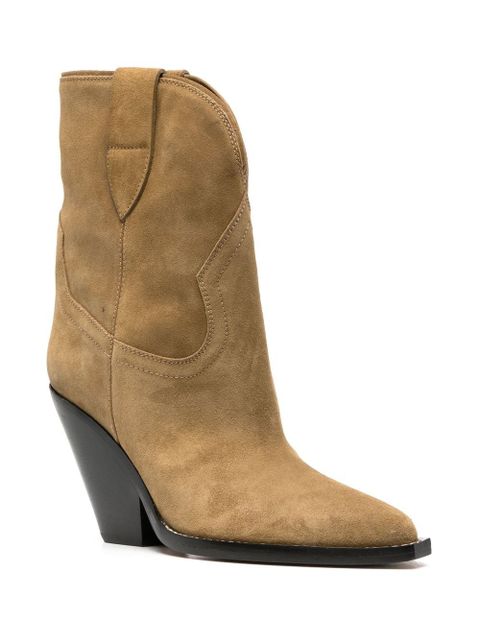 ISABEL MARANT Leyane high cowboy boots - Brown