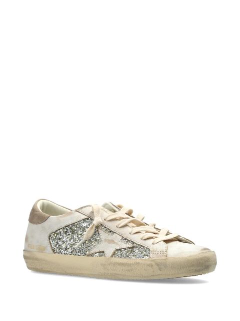 Golden Goose Super-Star glitter-detail sneakers - Neutrals - zdjęcie produktu nr 2