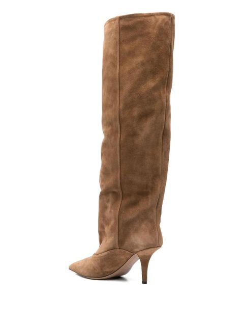 Paris Texas 90mm Ines suede knee-high boots - Brown - zdjęcie produktu nr 2