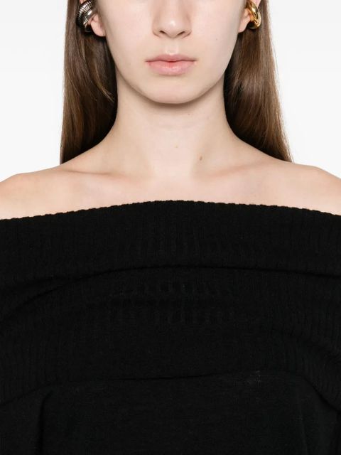 PINKO off-the-shoulder sweater - Black