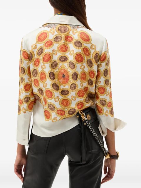 Versace coin print shirt - Neutrals
