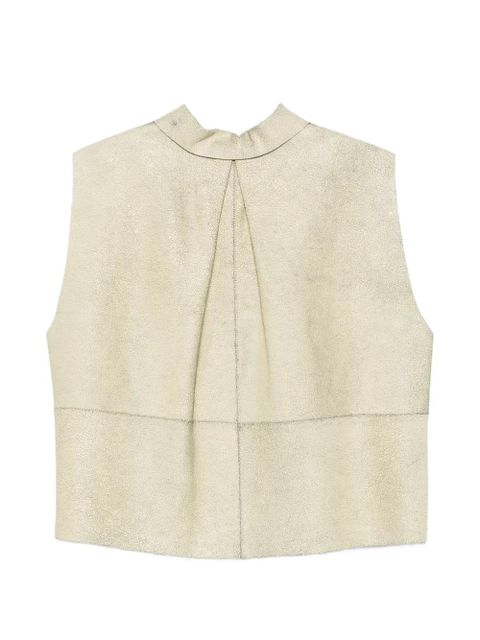 Alysi collared sleeveless vest - Neutrals - zdjęcie produktu nr 2