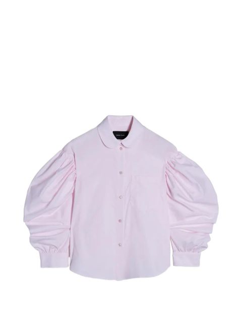 Simone Rocha draped-sleeve round-collar shirt - Pink - zdjęcie produktu nr 1