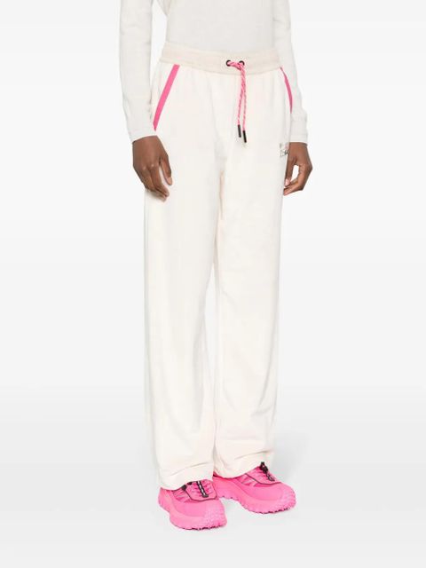 Moncler Grenoble logo-appliqué drawstring-waist track pants - Neutrals