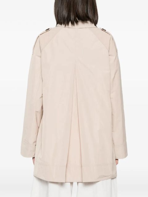 Barbour Maggie epaulette-detail raglan-sleeve coat - Neutrals