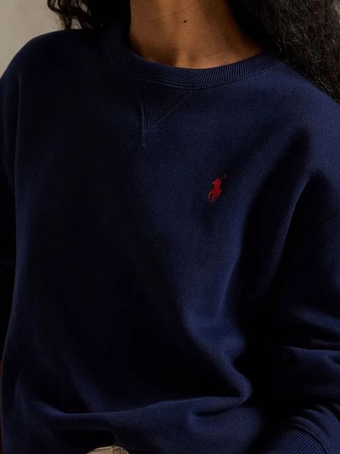 Polo Ralph Lauren bluza damska kolor granatowy gładka 211943006