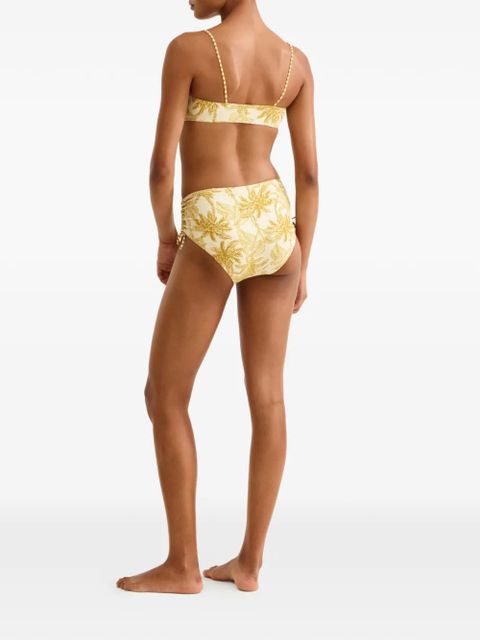 ERES Rêve floral-print bikini top - Yellow