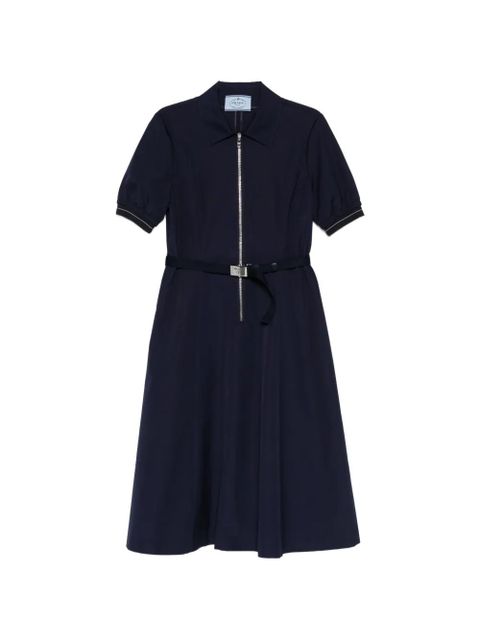 Prada zip-up belted dress - Blue - zdjęcie produktu nr 1