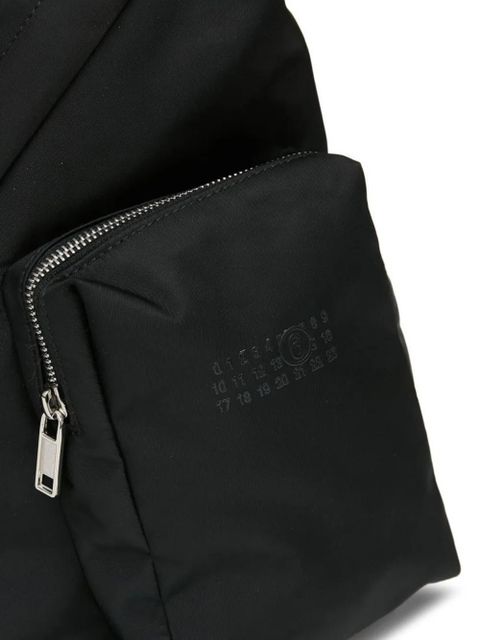 MM6 Maison Margiela asymmetric zip cross body bag - Black