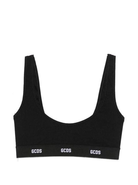 GCDS logo-band bralette - Black - zdjęcie produktu nr 1