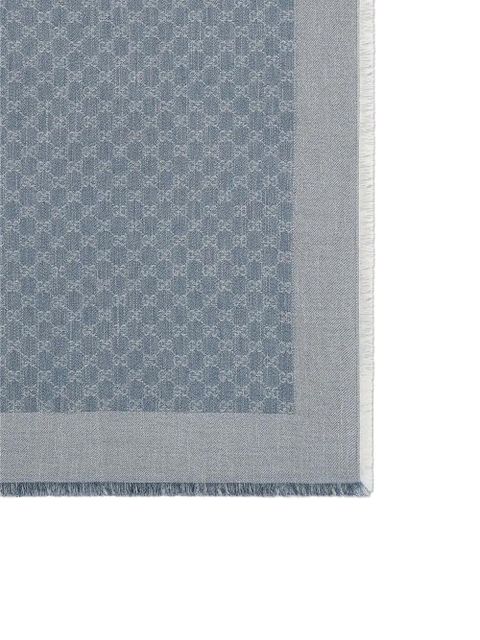 Gucci GG denim-effect scarf - Blue - zdjęcie produktu nr 2