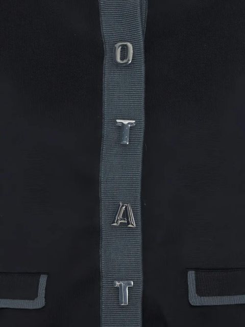 ROTATE BIRGER CHRISTENSEN letter-button cardigan - Blue