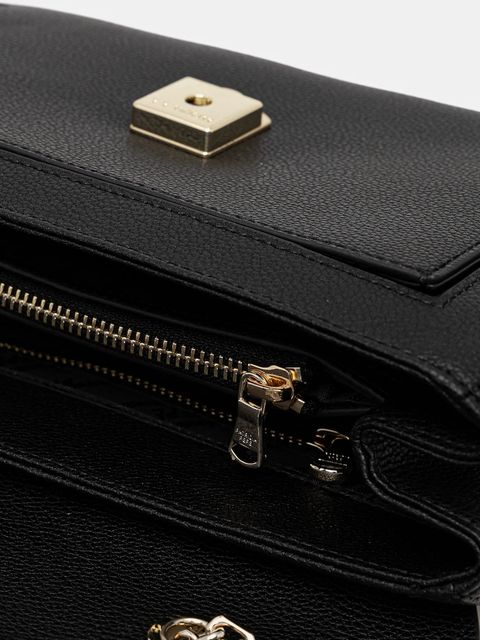 Patrizia Pepe torebka skórzana kolor czarny 8B0228 L001