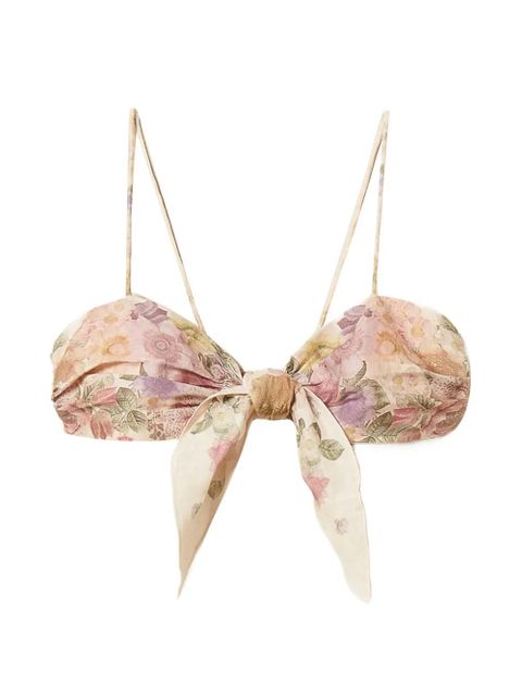 TWINSET floral-print bustier top - Neutrals - zdjęcie produktu nr 1