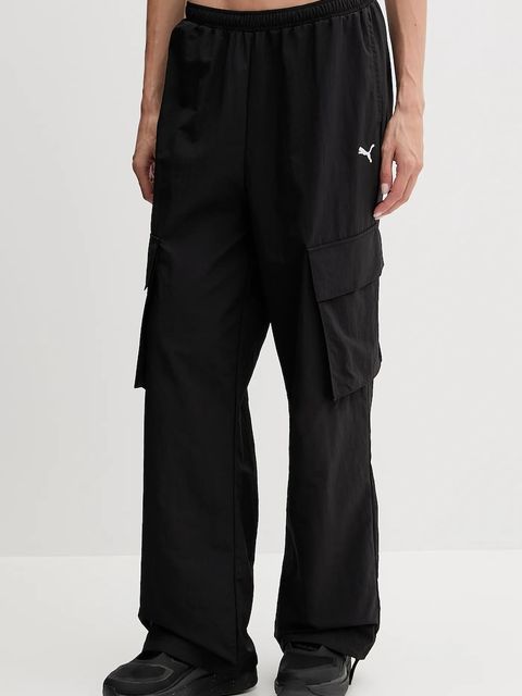 Puma spodnie damskie kolor czarny proste high waist 629756 - zdjęcie produktu nr 1