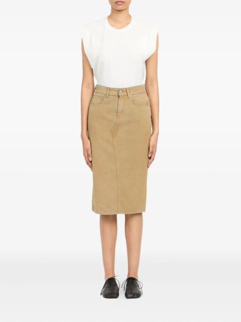 MM6 Maison Margiela seam midi skirt - Neutrals - zdjęcie produktu nr 2