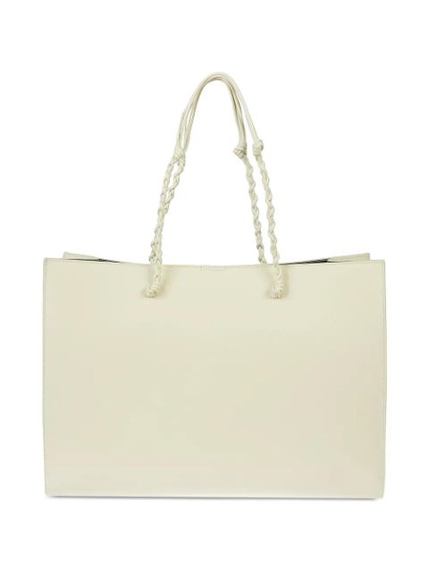 Jil Sander Tangle knotted handle embossed logo tote bag - Neutrals - zdjęcie produktu nr 2