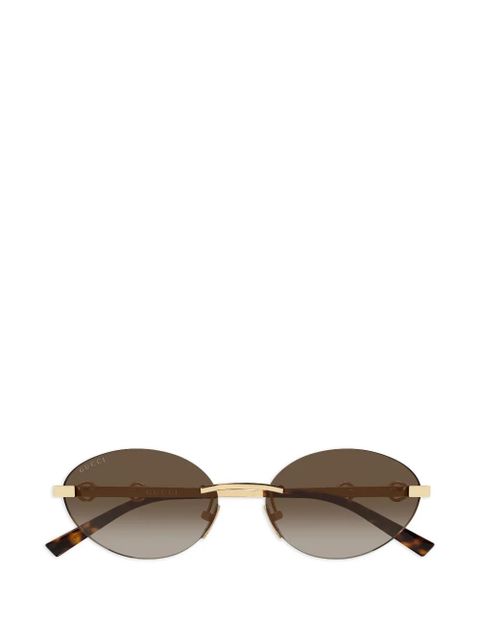 Gucci Eyewear round-frame sunglasses - Gold - zdjęcie produktu nr 1