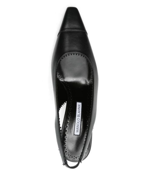 Manolo Blahnik 70mm slingback pumps - Black