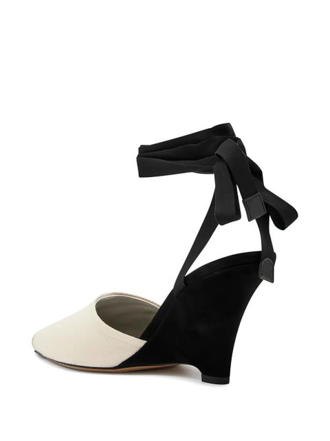 Jacquemus pointed toe tie sandals - Neutrals - zdjęcie produktu nr 2