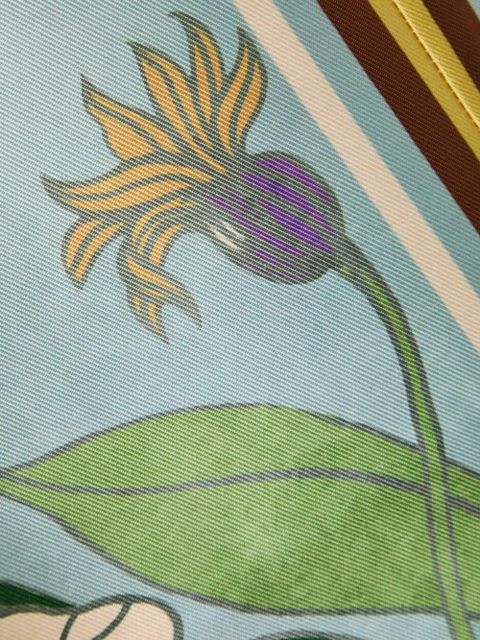 ALEMAIS floral-detail palazzo pants - Blue - zdjęcie produktu nr 2