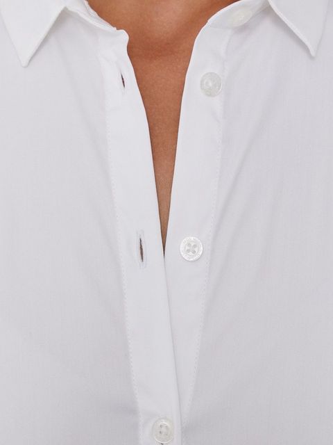 Mos Mosh Koszula 131700 damska kolor biały slim z kołnierzykiem klasycznym