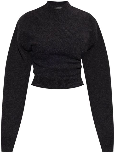 Balenciaga virgin wool sweater - Black - zdjęcie produktu nr 1