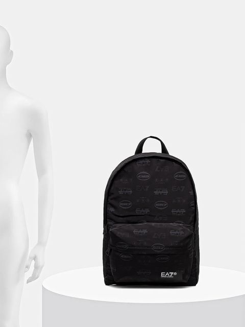 EA7 Emporio Armani plecak kolor czarny duży wzorzysty AF10465.7X000001