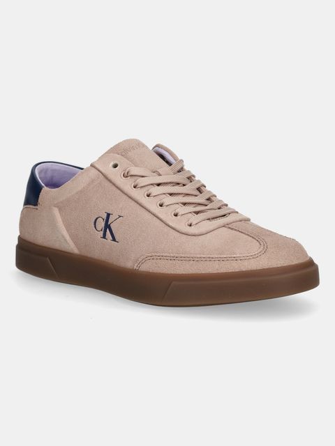 Calvin Klein sneakersy skórzane LOW PRO CUPS LACE UP kolor beżowy HW0HW02683 - zdjęcie produktu nr 1