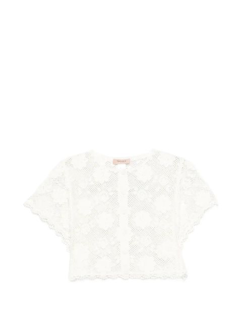 TWINSET crochet top - White - zdjęcie produktu nr 1