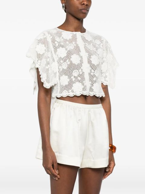TWINSET crochet top - White