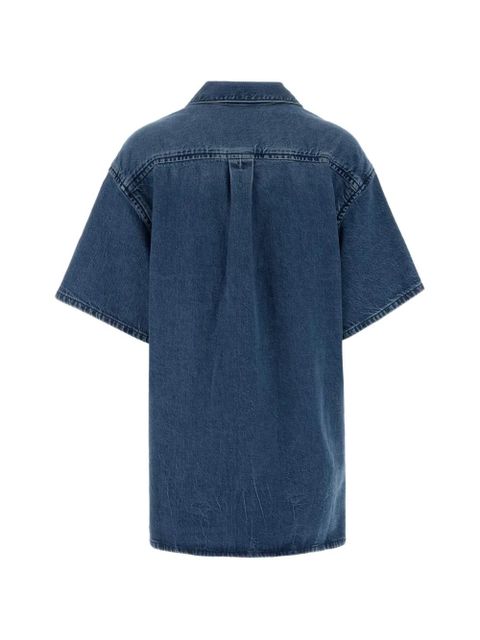 Alexander Wang short-sleeve boxy mini shirt dress - Blue - zdjęcie produktu nr 2