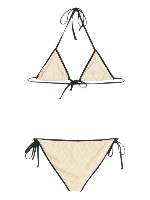 Valentino Garavani Toute La V jacquard bikini - White
