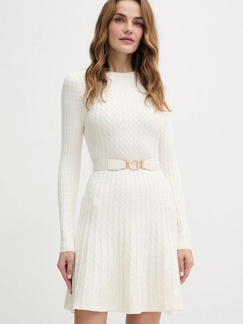 Guess sukienka HANA kolor beżowy mini dopasowana W5BK68 Z2YJ2 - zdjęcie produktu nr 1