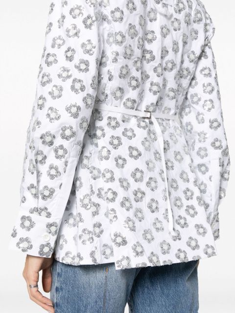 Jacquemus La Chemise Lavoir Brodée embellished shirt - White