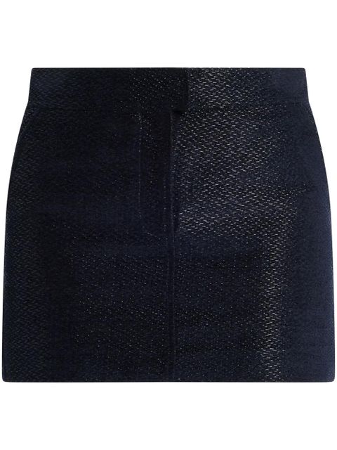 TOM FORD woven-design mini skirt - Black - zdjęcie produktu nr 1
