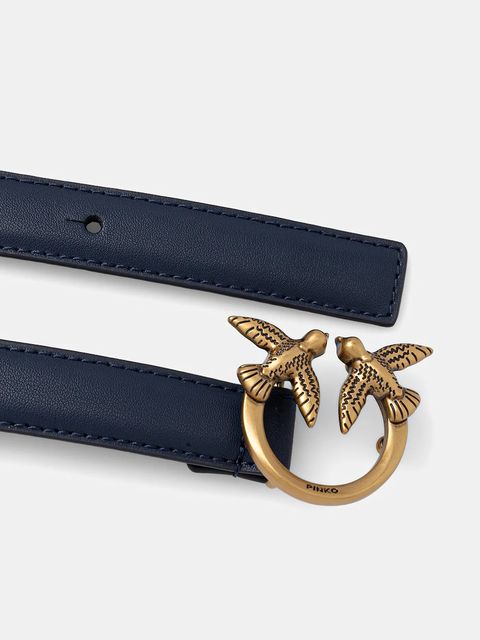 Pinko pasek skórzany damski kolor niebieski 100143 A0F1 - zdjęcie produktu nr 2